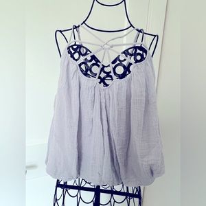 Free People Lavendar Crop Top